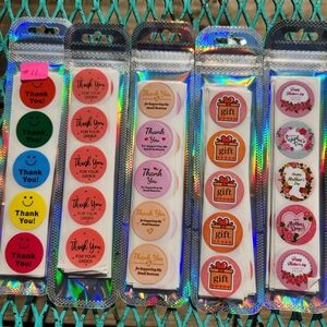 Five Hundred Assorted Thank You Stickers # 11